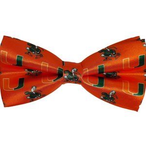 University of Miami! bow tie, New! Mens! UM Orange Bowtie, Miami Hurricanes
